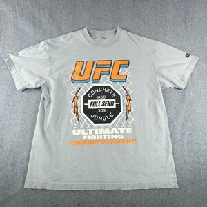 UFC x Full Send T-Shirt Mens‎ XL Gray MMA 309 Concrete Jungle